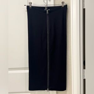 Express black skirt with zipper detail